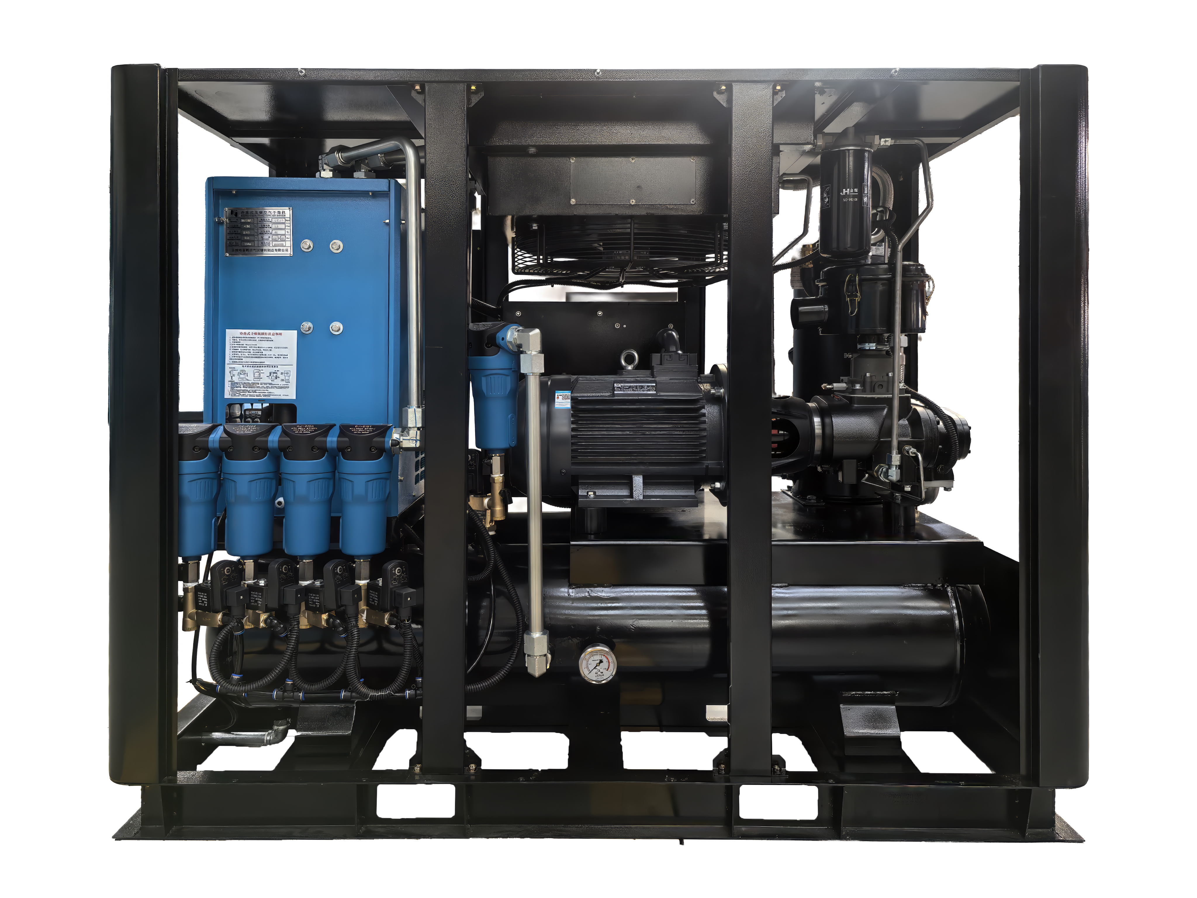 Laser cutting special box-type integrated screw air compressor